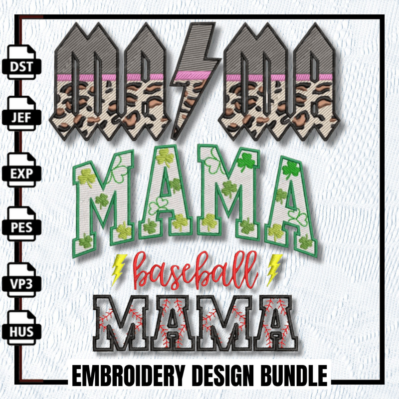 Mama Moments Embroidery Design Bundle 3