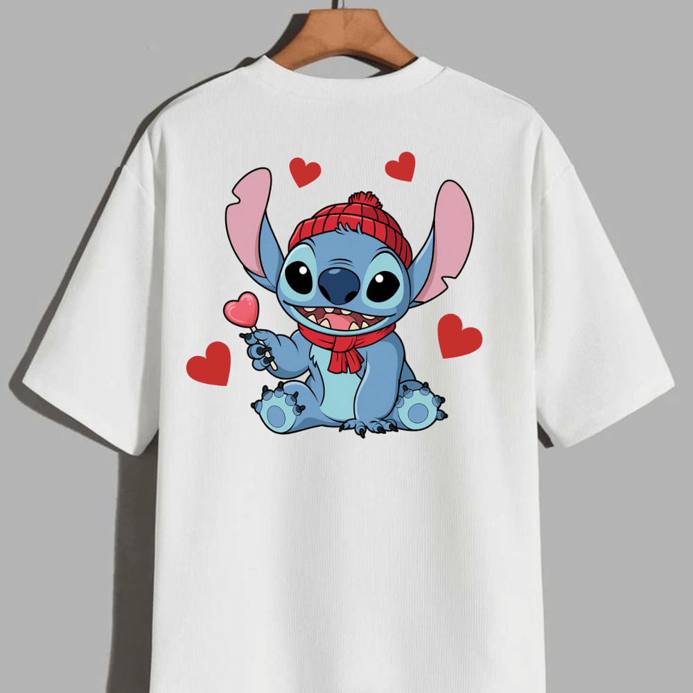 Kawaii Stitch Valentine PngHappy Valentines PngStitch Cartoon PngValentines Day PngHeart Png 1