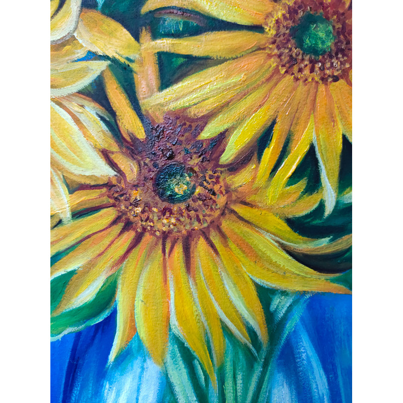 Sunflower Still Life Oil Painting 2