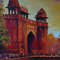 Landscape Oil Painting Lahore Fort 0
