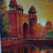 Landscape Oil Painting Lahore Fort 4