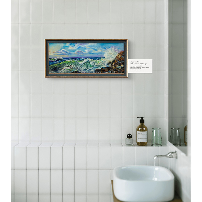 Sea Side View Oil Painting 2