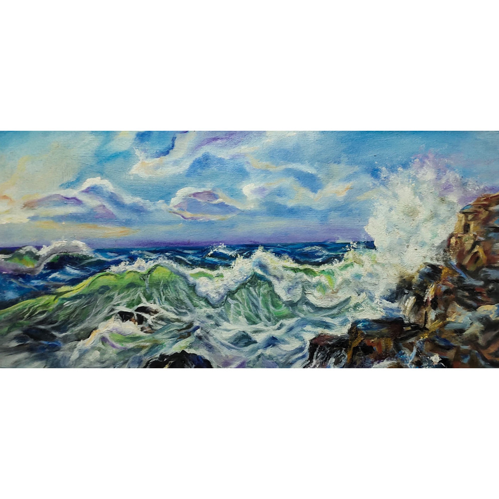 Sea Side View Oil Painting 3