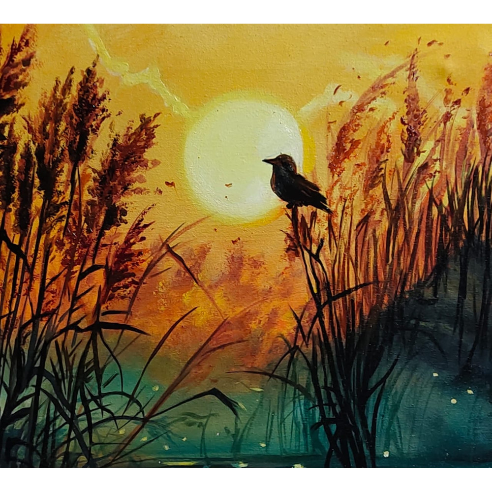 Sun Light Landscape Oil Painting 2