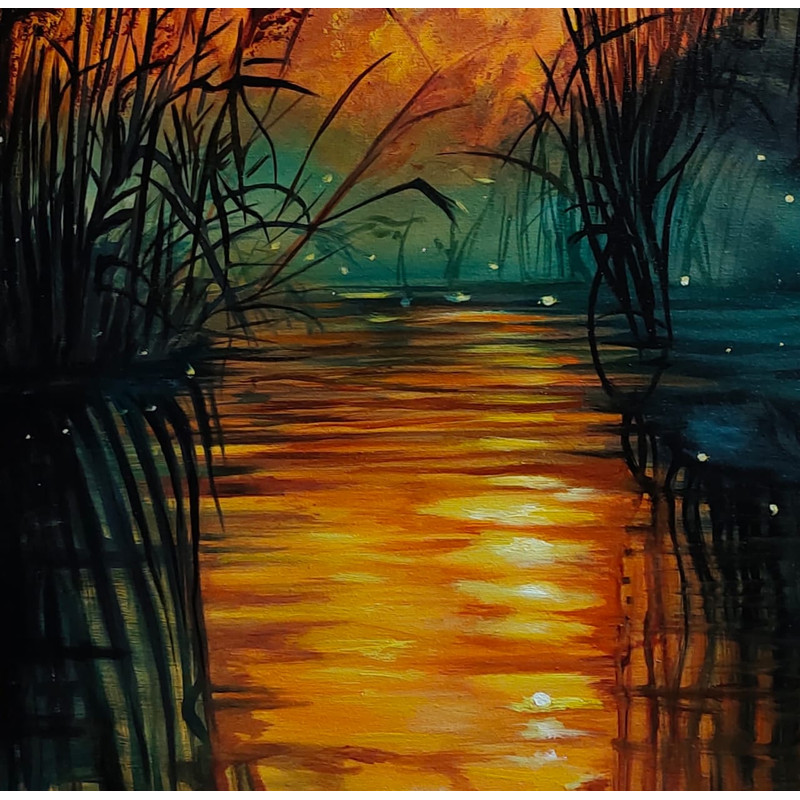 Sun Light Landscape Oil Painting 3