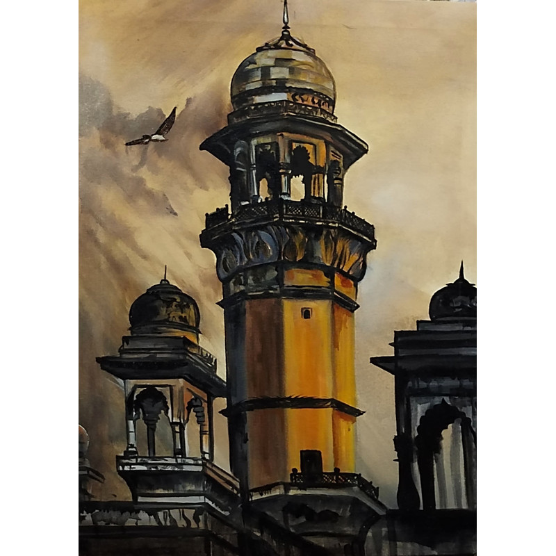 Historical Place View Landscape Oil Painting 0