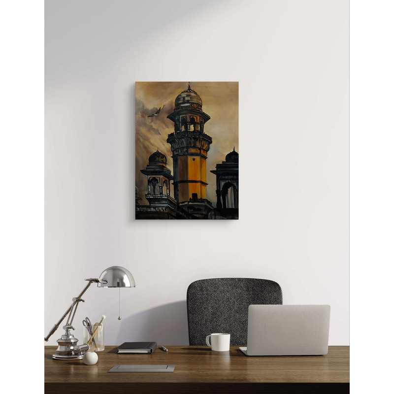 Historical Place View Landscape Oil Painting 1