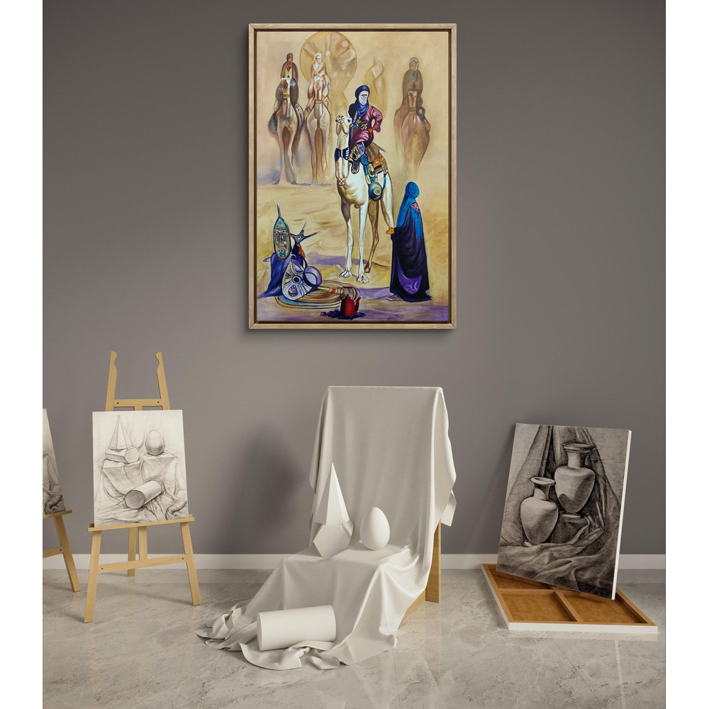 Dunes War Oil Painting 1