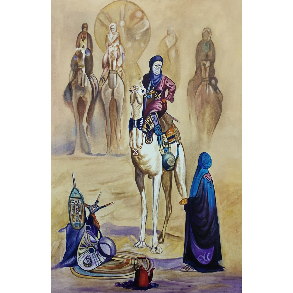 Dunes War Oil Painting 0