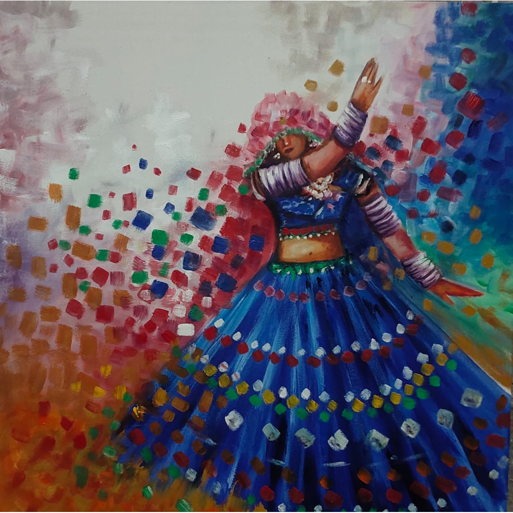 Dancing Women Oil Painting 0
