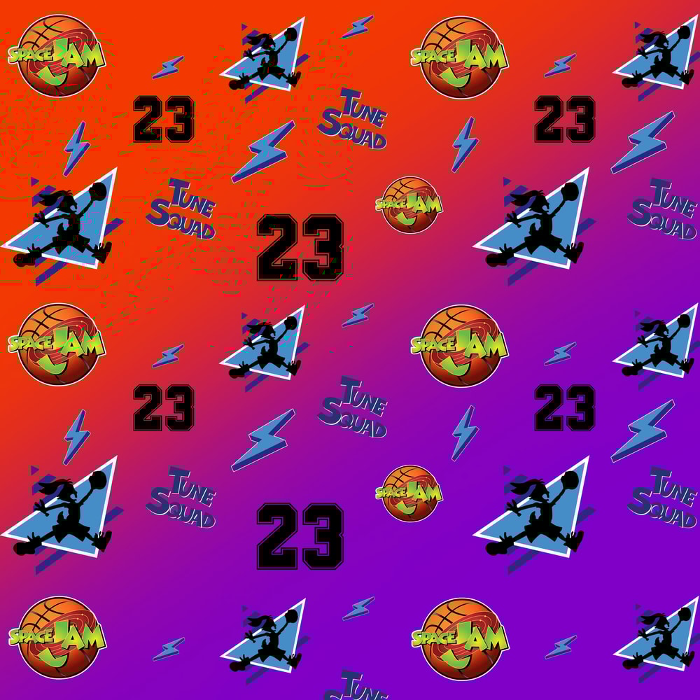 Space Jam Digital Paper Orange And Purple 0