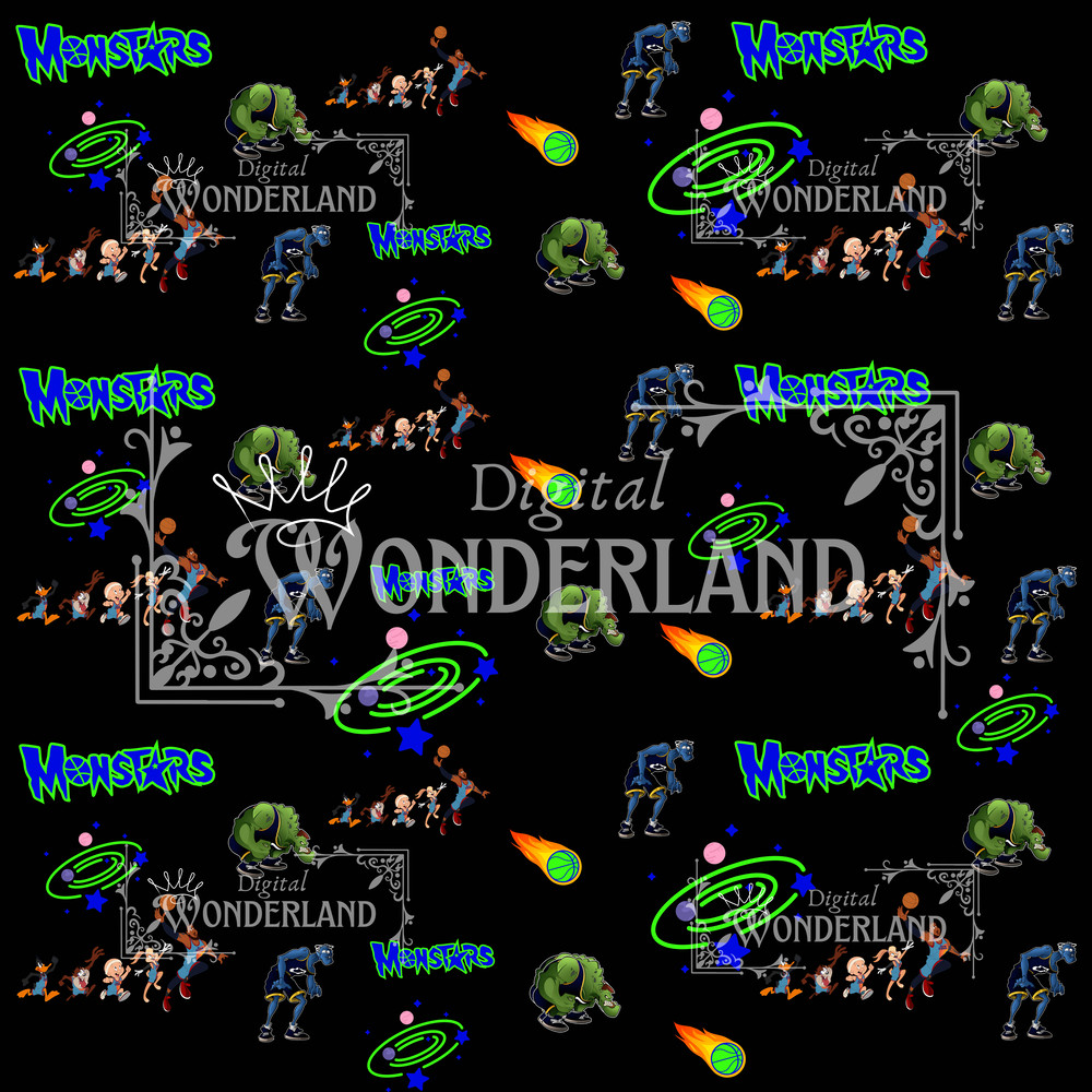 Space Jam Digital Paper Black 0