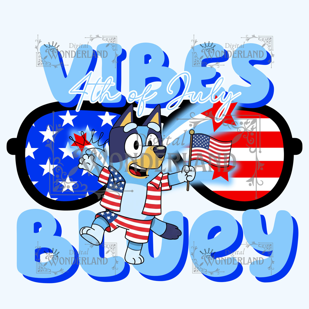 Bluey 4th Of July Bluey 4th Of July July 4th Bluey Independence Day 1
