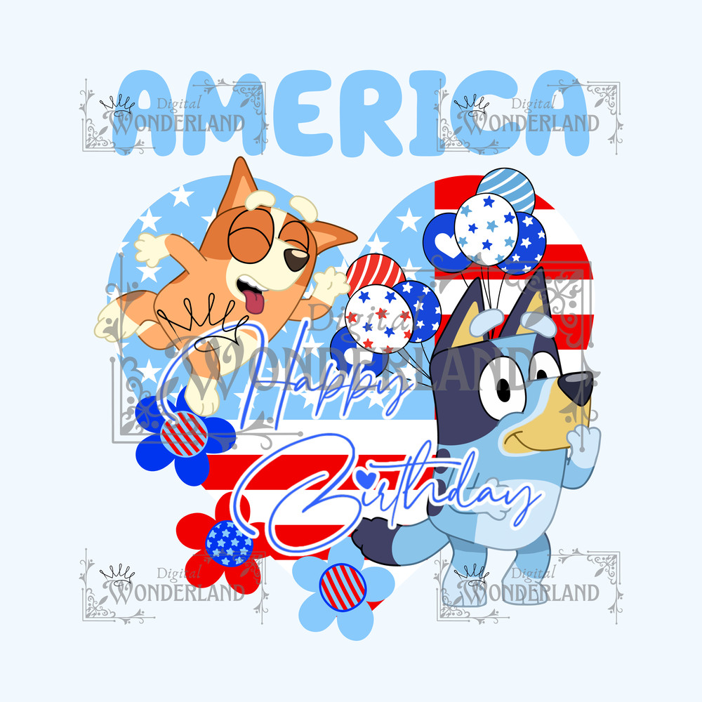 Bluey 4th Of July Bluey 4th Of July July 4th Bluey Independence Day 4