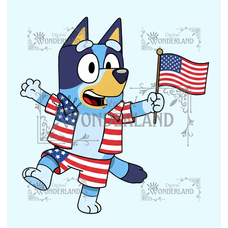 Bluey 4th Of July Bluey 4th Of July July 4th Bluey Independence Day 5