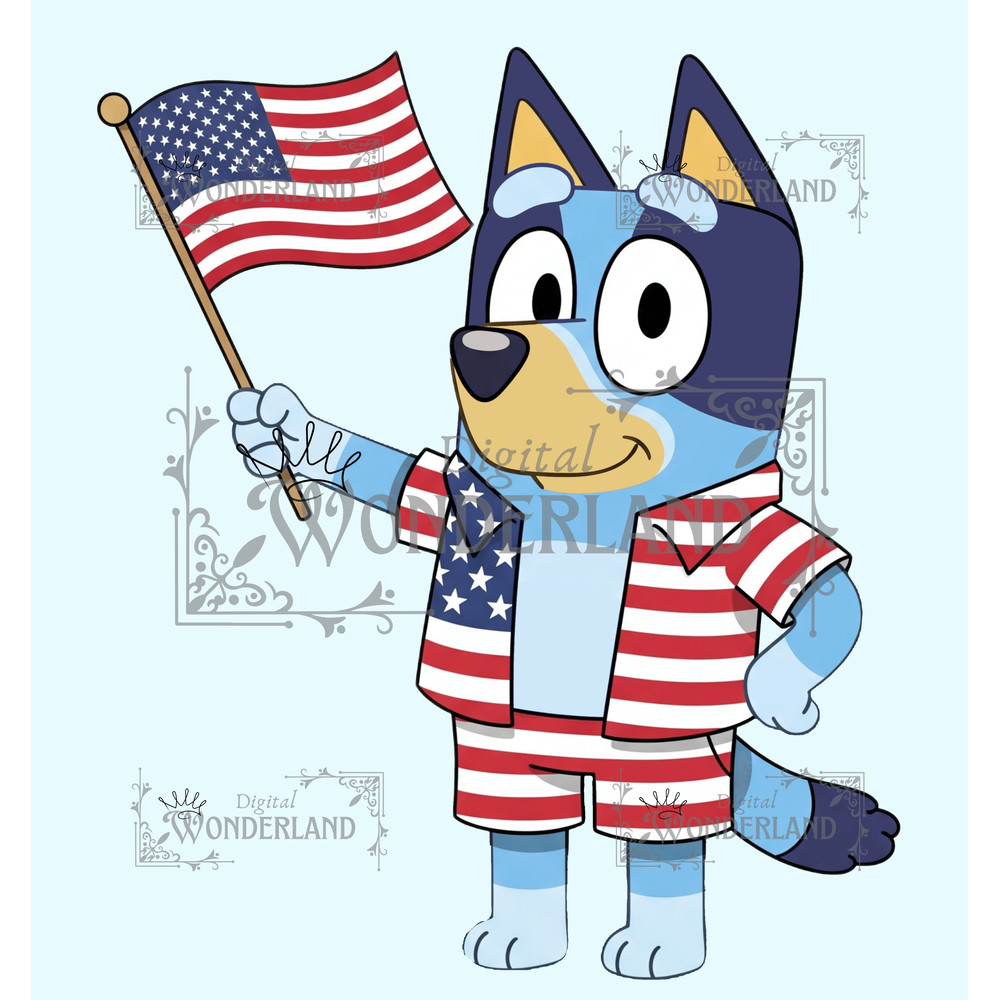 Bluey 4th Of July Bluey 4th Of July July 4th Bluey Independence Day 6