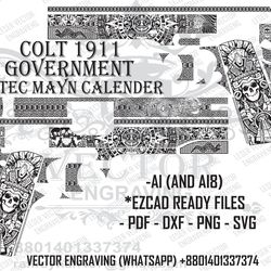 colt 1911 goverment aztec design