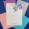 Personalized Hummingbird  Fuchsia Writing Paper  Set Of 36 0
