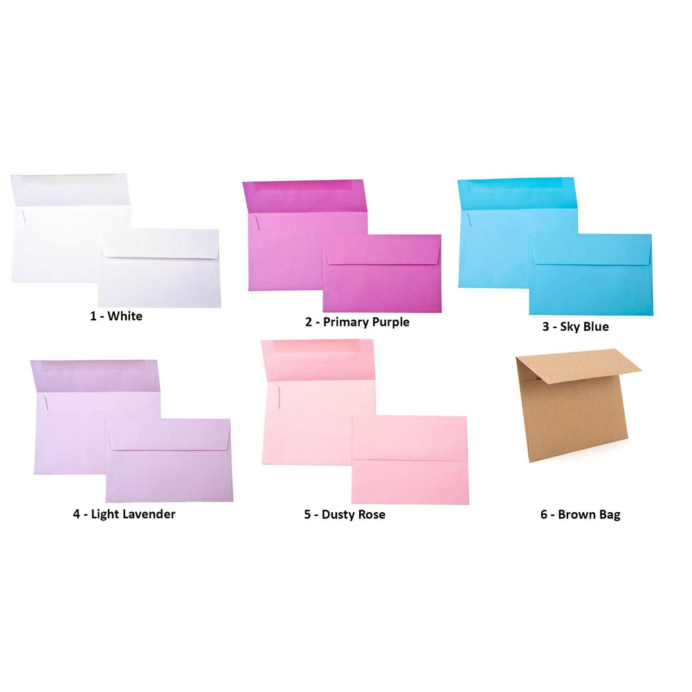 Pink  Purple Iris Personalized Writing Paper Stationery  Set Of 36 4