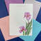 Pink Iris Personalized Writing Paper Stationery  Set Of 36 0