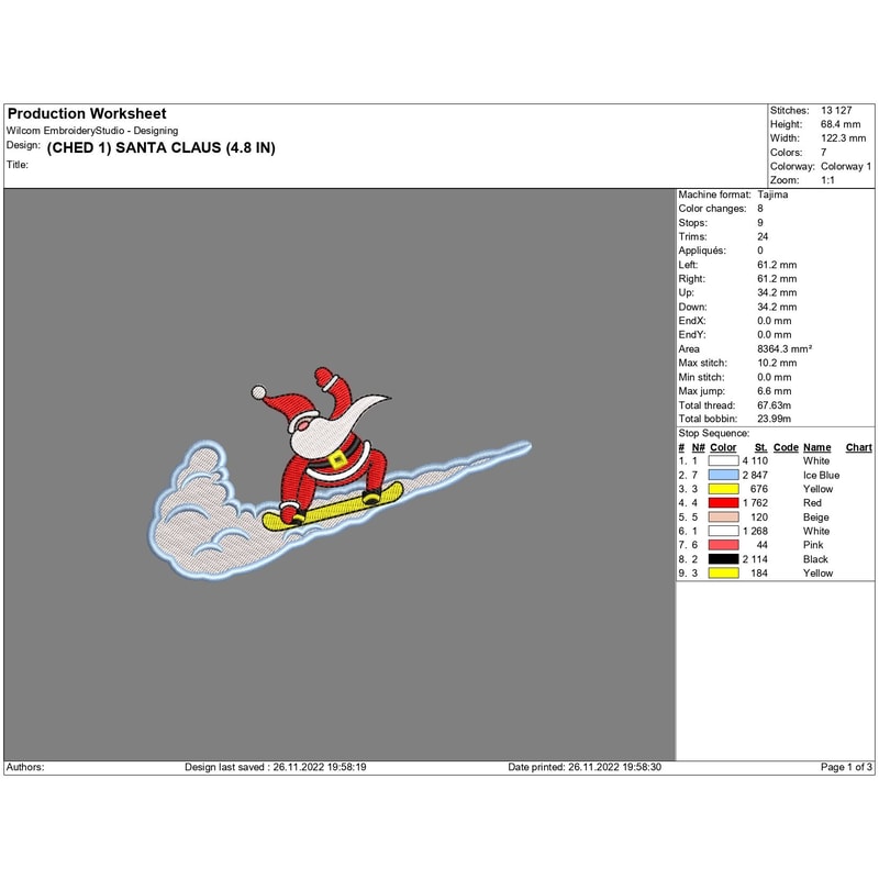 Santa Claus Swoosh Embroidery Design Nike Santa Claus Swoosh Embroidery Embroidery File Instant Dow 1