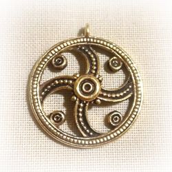 Sun symbol brass jewellery locket,handmade sun symbol brass charm,ukrainian sun symbol jewellery medallion,sun emblem