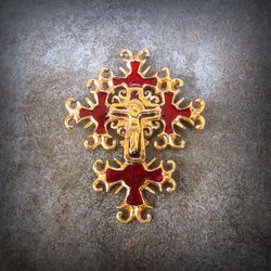 Gutzul Cross necklace pendant,christianity cross necklace pendant,ukrainian cross jewelry pendant,handmade ukrainian