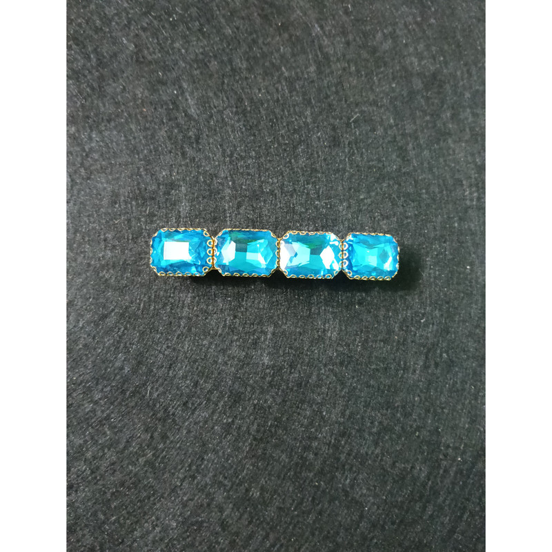 Handmade Crystal Stone Barettee Centre Clip 0