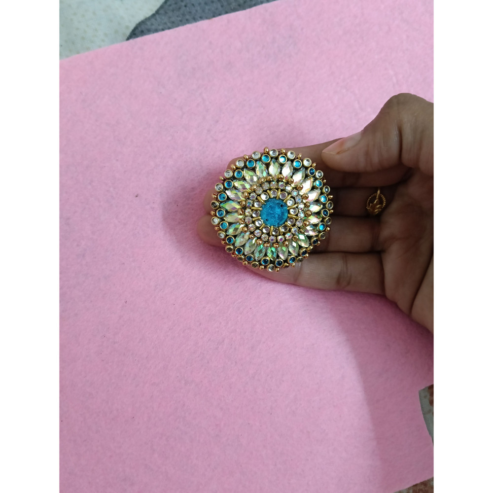 Handmade Aari Embroidery Elastic Hair Rubber Band 4