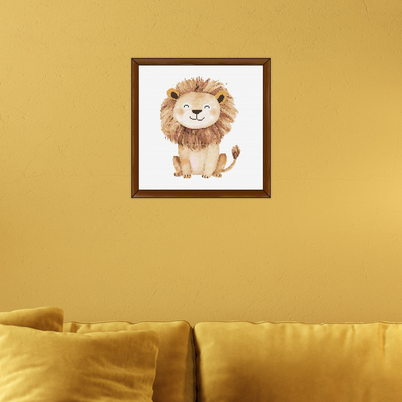 Lion Safari Animals Cross Stitch Patterns PDF Baby Room Xstitch Counted Pattern Modern Easy Insta 7