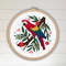 Parrots Scarlet Macaw Cross Stitch Pattern PDF  Modern Small Bird Cross Stitch  Mini Quick And Easy 3