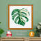 Monstera Cross Stitch Pattern Leaf Pattern Plant Embroidery Nature Pattern Swiss Cheese Pattern DMC 0