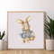 Rabbit Cross Stitch Pattern PDF Instant Download Animal Cross Stitch Hare Cross Stitch Counted Ch 4