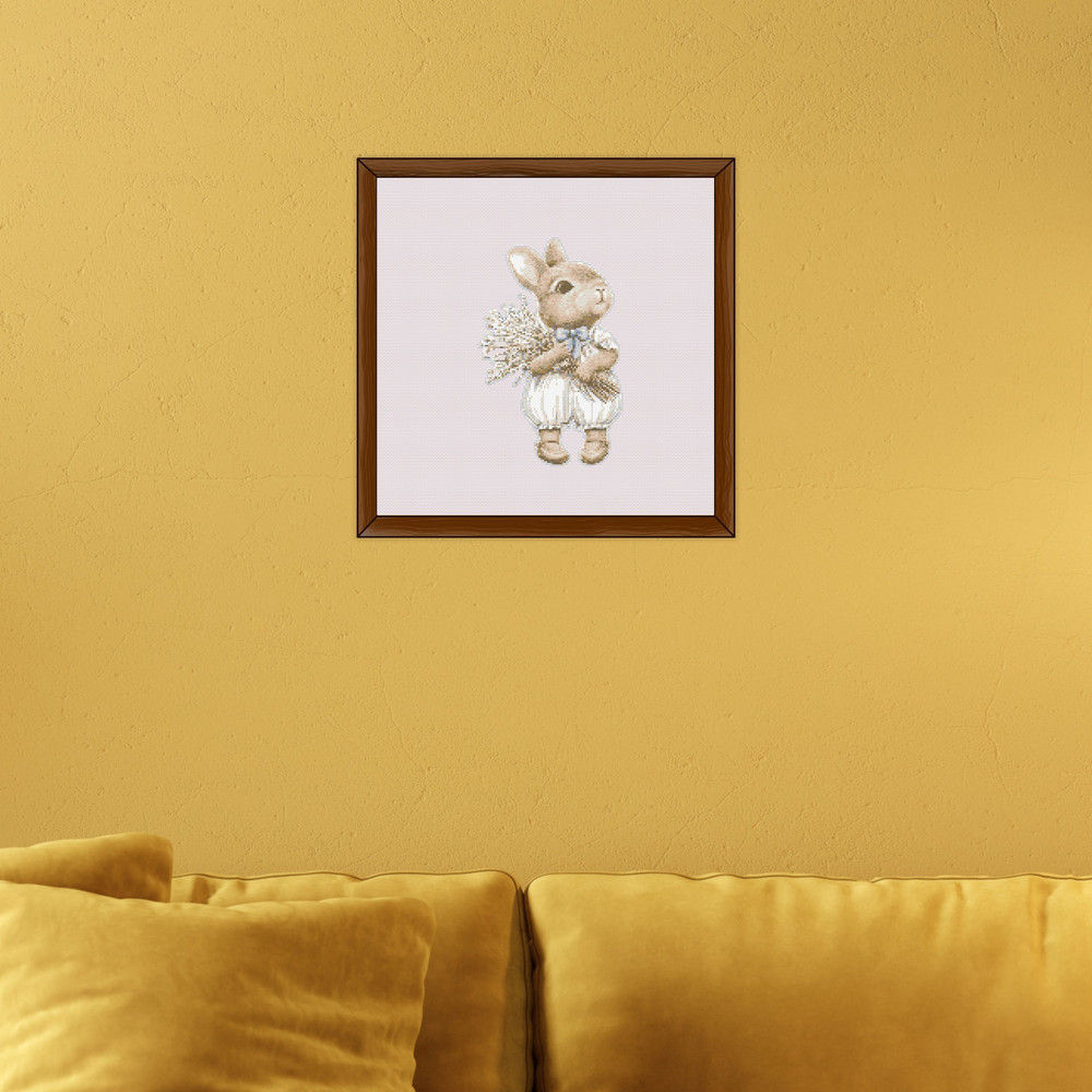 Rabbit Cross Stitch Pattern PDF Instant Download Animal Cross Stitch Hare Cross Stitch Counted Ch 7