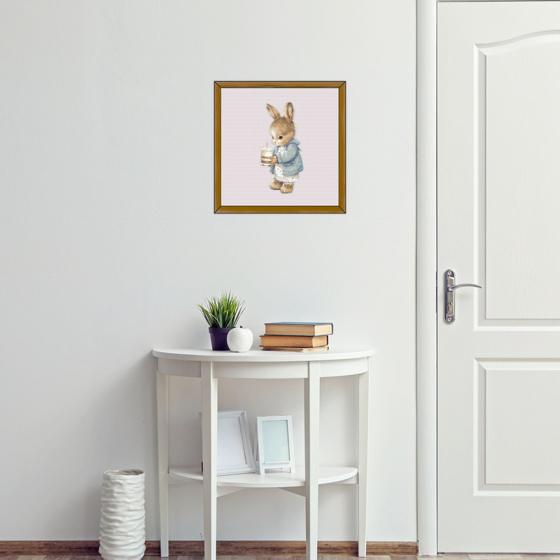 Rabbit Cross Stitch Pattern PDF Instant Download Animal Cross Stitch Hare Cross Stitch Counted Ch 8