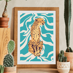 digital poster "leopard"
