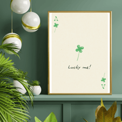 digital poster "lucky me"