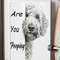 Funny Labradoodle Are You Pooping Art Minimalist Bathroom Decor Easter Home Decor Toilet Humor Deco 3