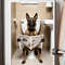 Belgian Shepherd Sitting On The Toilet And Reading NewspaperFun And Quirky Animal Prints 4