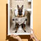 Belgian Shepherd Sitting On The Toilet And Reading NewspaperFun And Quirky Animal Prints 6