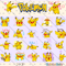 24 Pokemon Pikachu GIF Collection Display Graphics Short Animation Instant Download Kids Birthday E 0