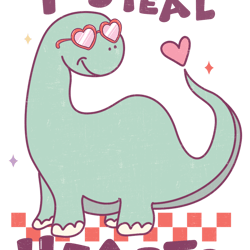 i steal hearts png, valentine day png, love png, valentine designs, retro valentine's day png digital download