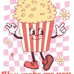 you make me pop png, valentine day png, love png, valentine designs, retro valentine day png digital download