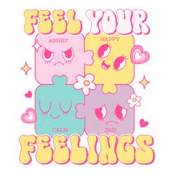 Feel your feelings Png, Valentine Day Png, Love Png, Valentine Design, Retro Valentine Day Png Digital Download