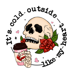 it's cold outside png, skeleton valentine png, skeleton love png, valentine design, valentine day digital download