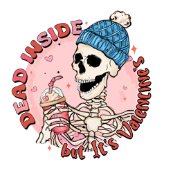 dead inside skeleton png, skeleton valentine png, skeleton love png, valentine design, valentine day digital download