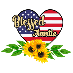 Blessed Auntie Heart Svg, Mothers Day Svg, Mom Svg, mom life Svg, Mothers Gift Svg Digital Download
