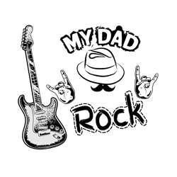 My Dad Rock Svg, Fathers Day Svg, Best Dad Ever Svg, Fathers Svg, Love Dad Svg, Dad Gift Svg Digital Download