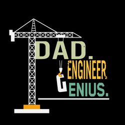 Dad Engineer Genius Svg, Fathers Day Svg, Best Dad Ever Svg, Fathers Svg, Love Dad Svg, Dad Gift Svg Digital Download