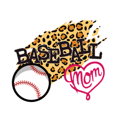Baseball Mom Leopard Svg, Mothers Day Svg, Mom Svg, mom life Svg, Mothers Gift Svg Digital Download
